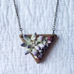 Succulent necklace